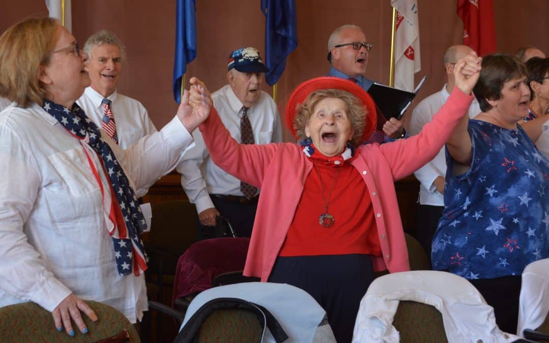 Happy Hearts sing their Salute to Veterans