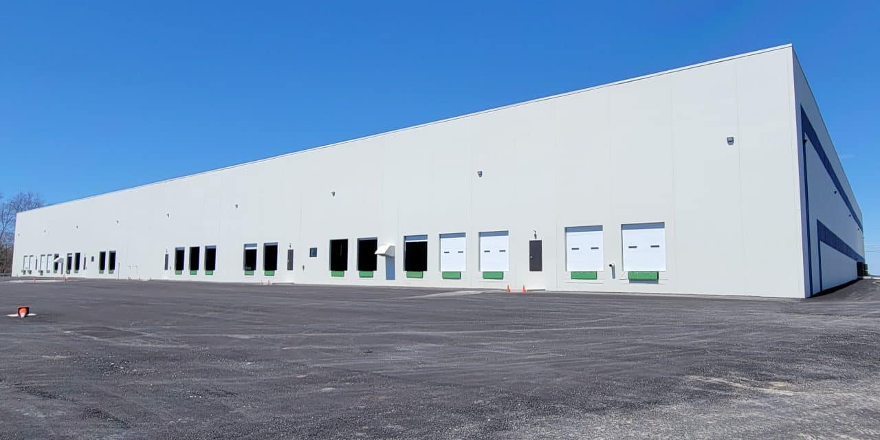 Massive warehouse atop Pie Hill eyes mid-summer completion