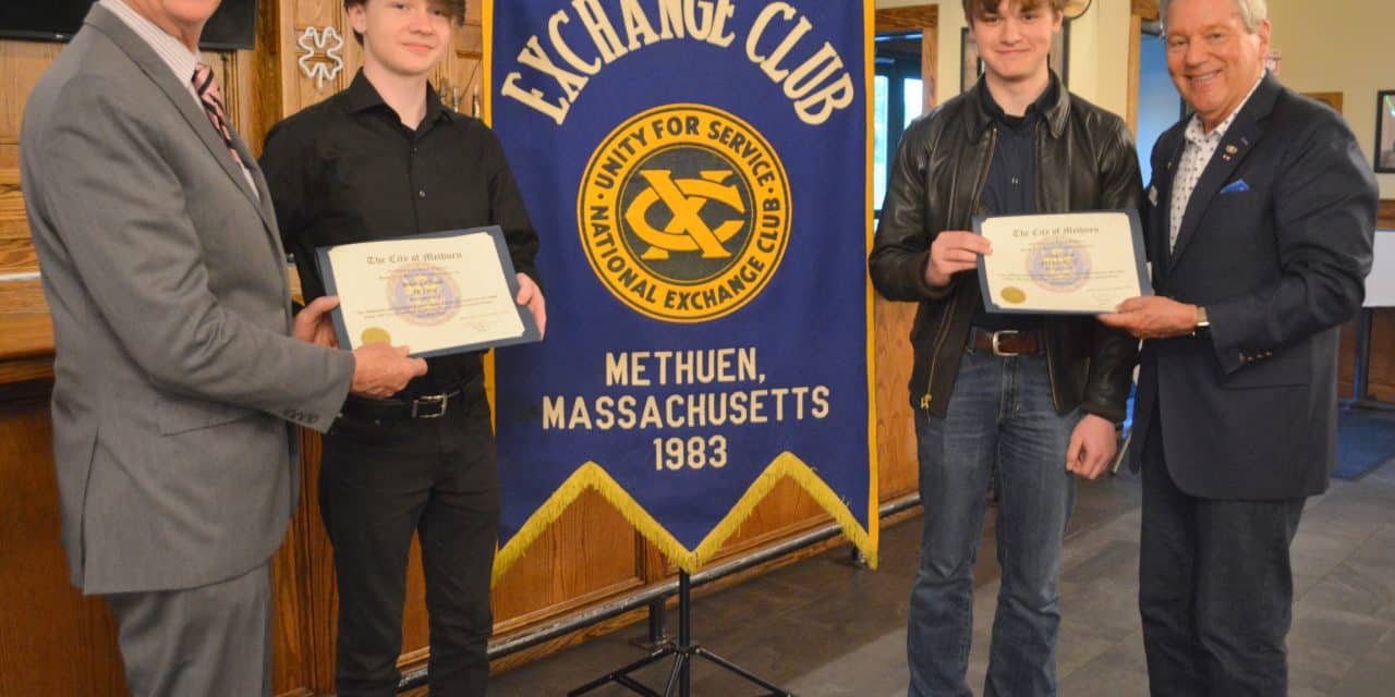 Military-bound teens honored by Exchange Club