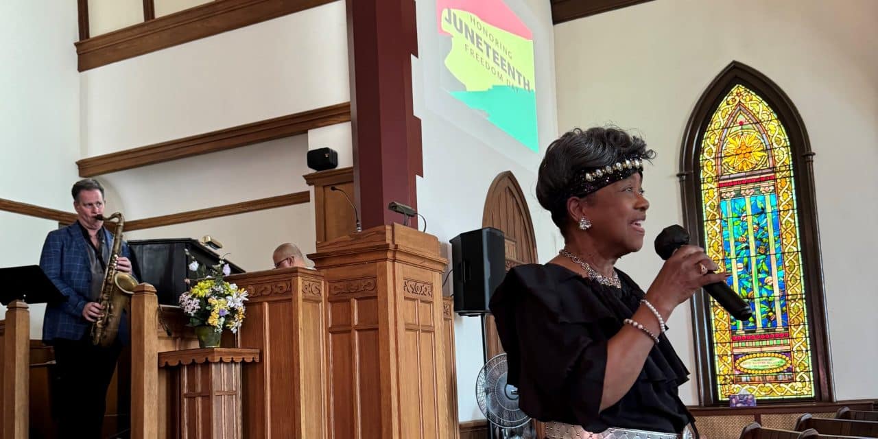 City unites in song & word for Juneteenth