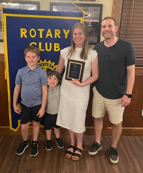 Rotary toasts top teacher, students
