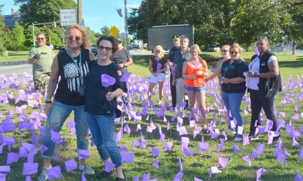 2,150 purple flags shed light on Overdose Awareness