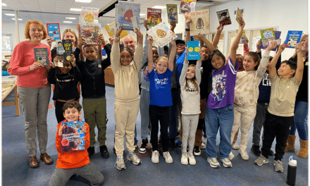 First Church donates 300 books to Timony readers!