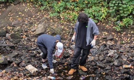 GLTS students pull tires, trash from Spicket River
