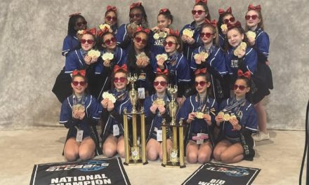 MPW cheerleaders bring home 2 National trophies!