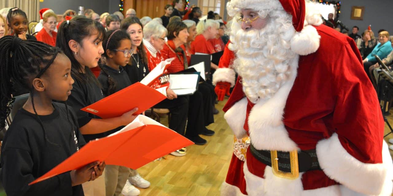 Happy Hearts & St. Monica’s make beautiful Christmas music together