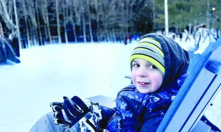 Nicholas loves ice!