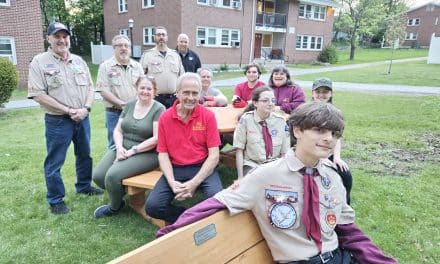 Scout builds picnic tables & benches for Housing Authority