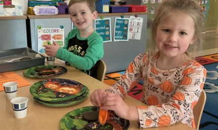 Little Rangers proudly show off their preschool!