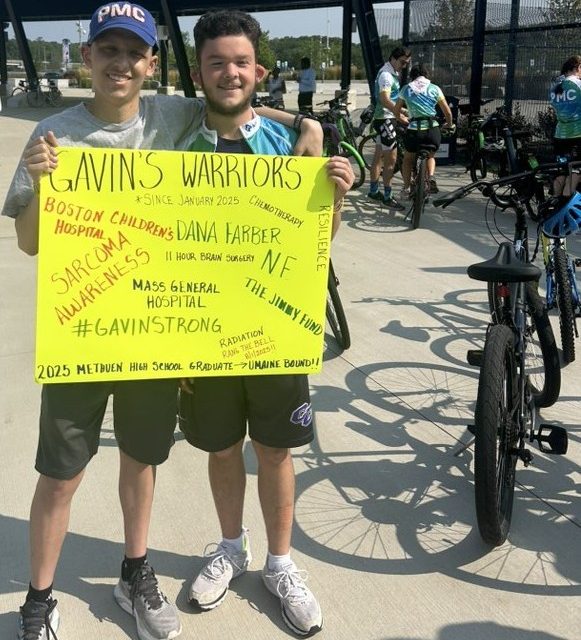 BIKING FOR HIS LIFELONG BESTIE