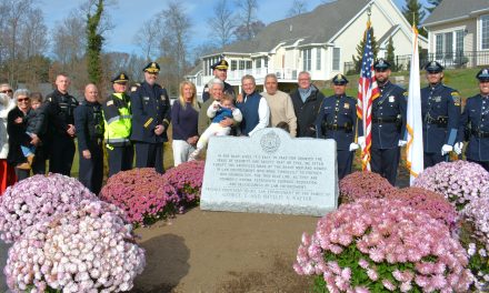 Kattar family honors Methuen police with golf-course stone