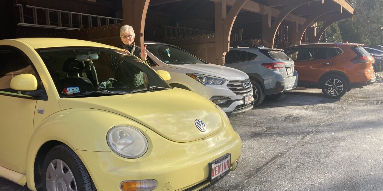Bev & Buttercup:  Back on the road!