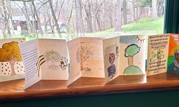 Art + literature = fun for St. Monica’s & library!