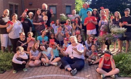Oh, snap! LEGO fans help build Fourth flag for Pops